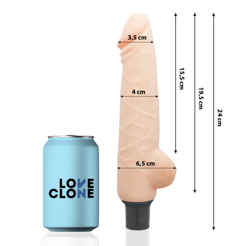 LOVECLONE - HARALD VIBRADOR REALÍSTICO SELF LUBRICATION 24 CM -O- 4 CM – Bild 3