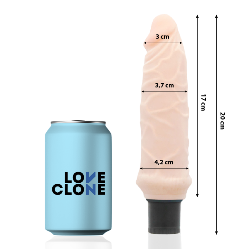 LOVECLONE - IVAR VIBRADOR REALÍSTICO SELF LUBRICATION 20 CM -O- 3.7 CM – Bild 2