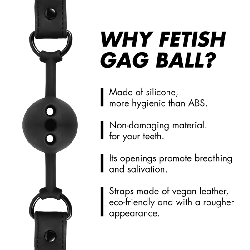 FETISH SUBMISSIVE BONDAGE - ATMUNGSAKTIVER BALLKNOPF AUS SILIKON – Bild 3