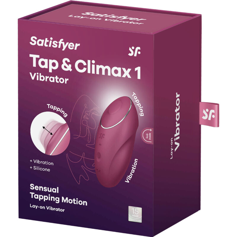 SATISFYER - TAP & CLIMAX 1 VIBRADOR LAY-ON ROJO – Bild 4