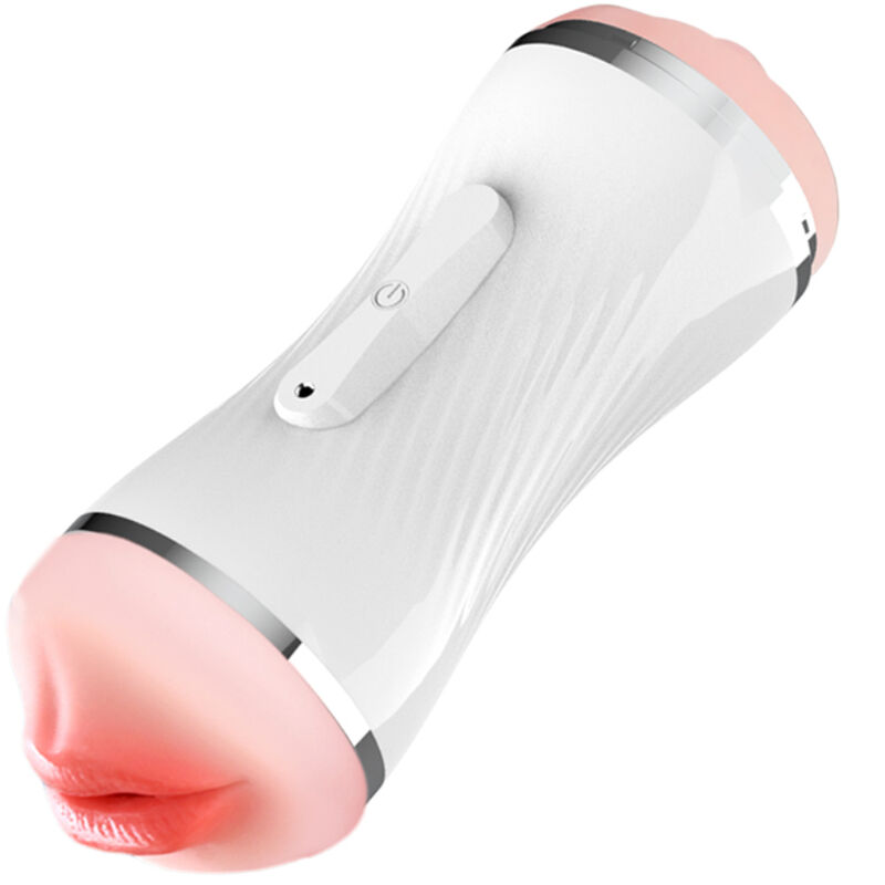 ARMONY - DOPPELTER VAGINA- UND MUNDVIBRATOR MASTURBATOR WEISS – Bild 3