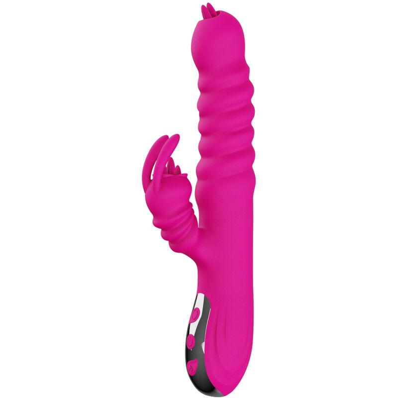 ARMONY - RABBIT DOPPELZUNGE MULTIFUNKTIONSVIBRATOR FUCHSIA WRMEEFFEKT – Bild 5