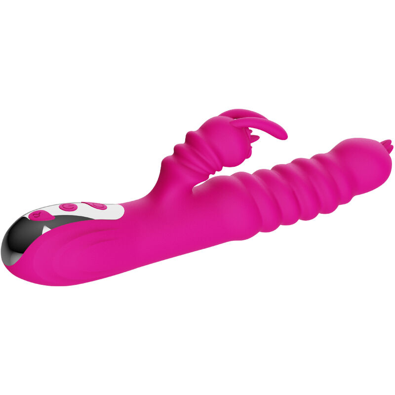 ARMONY - RABBIT DOPPELZUNGE MULTIFUNKTIONSVIBRATOR FUCHSIA WRMEEFFEKT – Bild 3