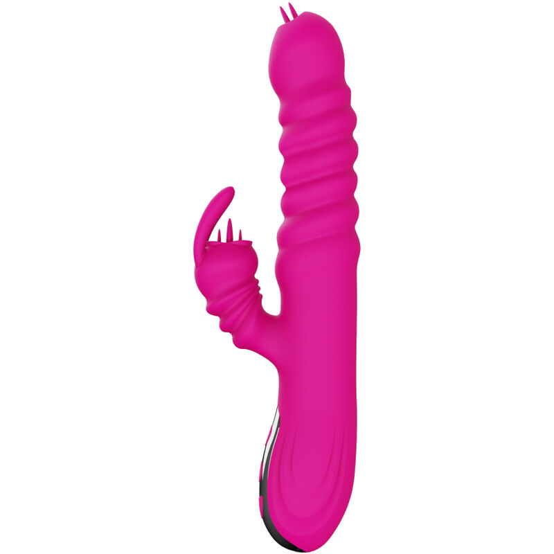ARMONY - RABBIT DOPPELZUNGE MULTIFUNKTIONSVIBRATOR FUCHSIA WRMEEFFEKT – Bild 4