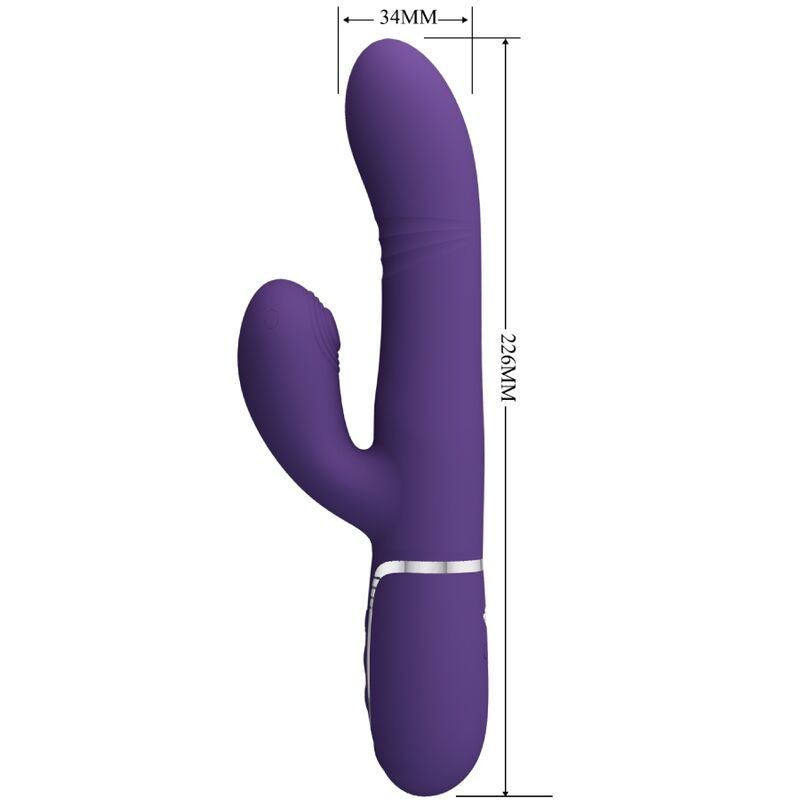 PRETTY LOVE - MULTIFUNKTIONS-G-SPOT-VIBRATOR LILA – Bild 3