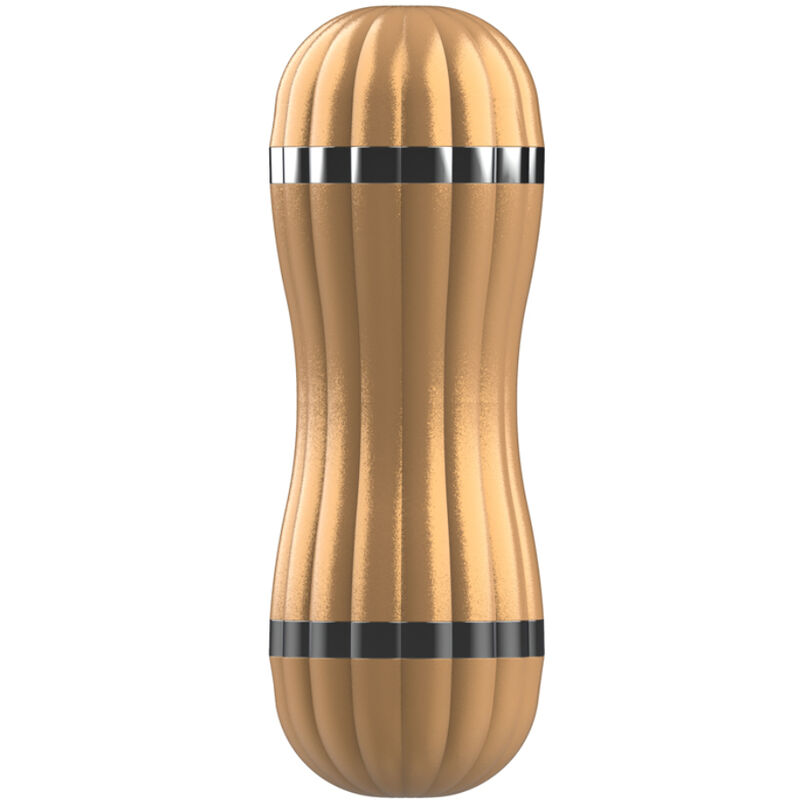 ARMONY - BEVIS DOPPEL-MASTURBATOR FÜR VAGINA & MUND OHNE VIBRATION GOLD – Bild 3