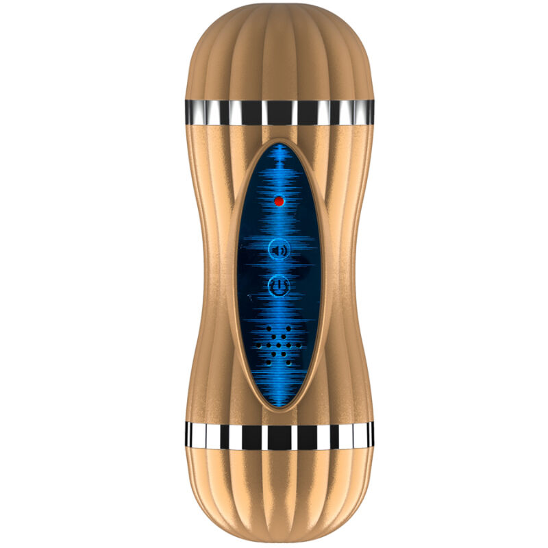 ARMONY - BEVIS DOPPEL-MASTURBATOR FÜR VAGINA & MUND OHNE VIBRATION GOLD – Bild 5
