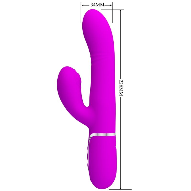 PRETTY LOVE - MULTIFUNKTIONS-G-SPOT-VIBRATOR FUCHSIA – Bild 3