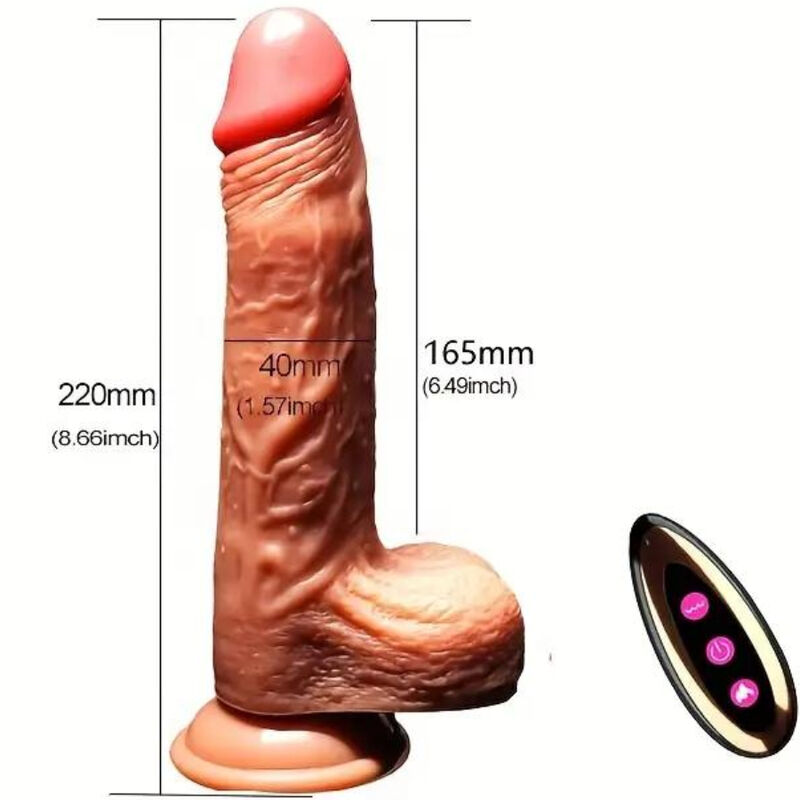 ARMONY - REALISTISCHER DILDO-VIBRATOR MIT FERNBEDIENUNG 22.5 CM – Bild 4
