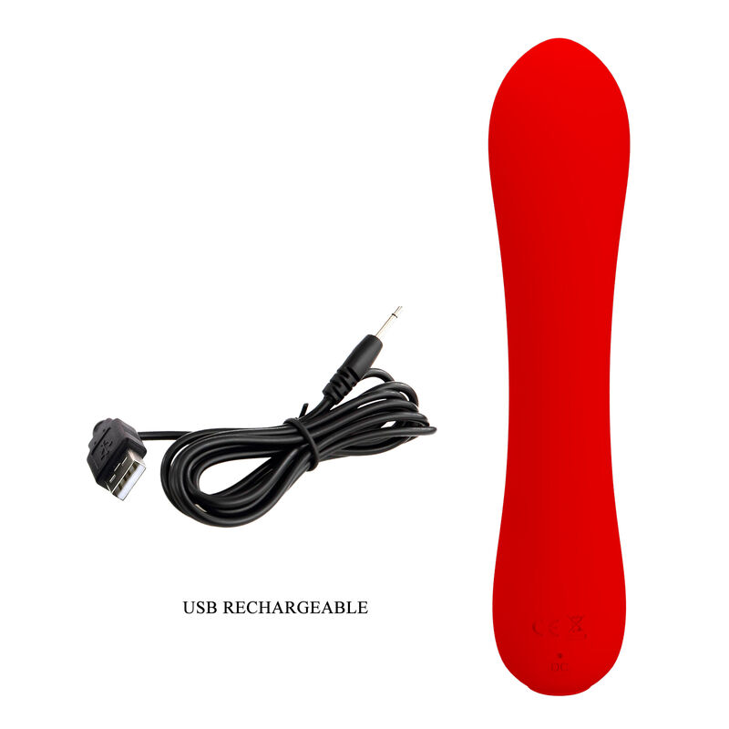 PRETTY LOVE - PRESCOTT WIEDERAUFLADBARER VIBRATOR ROT – Bild 6