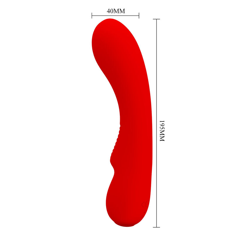 PRETTY LOVE - PRESCOTT WIEDERAUFLADBARER VIBRATOR ROT – Bild 3