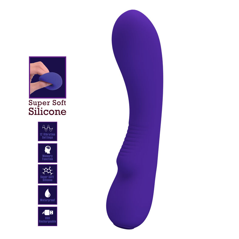 PRETTY LOVE - PRESCOTT WIEDERAUFLADBARER VIBRATOR LILA – Bild 5