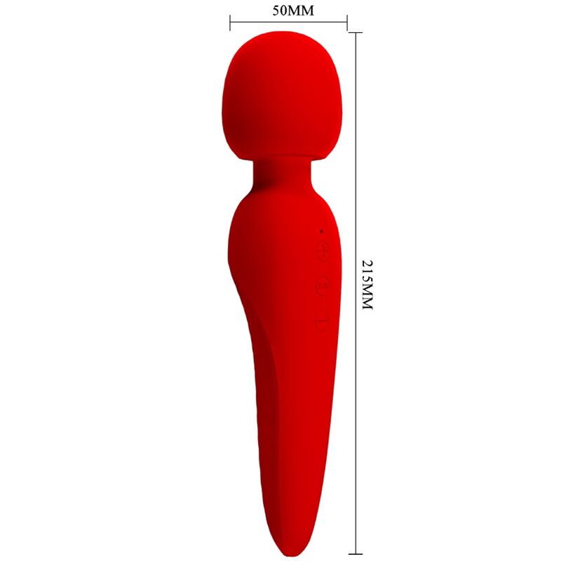 PRETTY LOVE - MEREDITH MASSAGER 12 VIBRATIONSMODI ROT – Bild 6