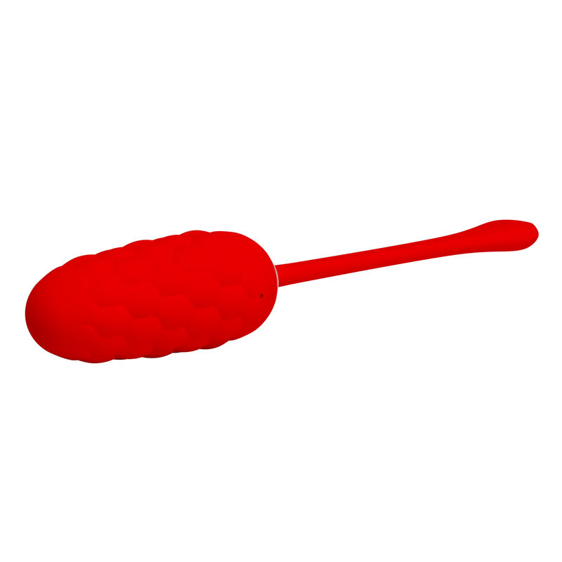 PRETTY LOVE - VIBRIERENDES EI MIT ROTER WIEDERAUFLADBARER MEERESTEXTUR – Bild 7