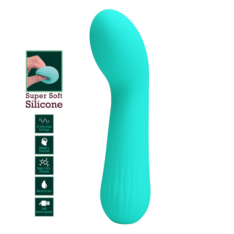 PRETTY LOVE - FAUN WIEDERAUFLADBARER VIBRATOR AQUAGRÜN – Bild 7