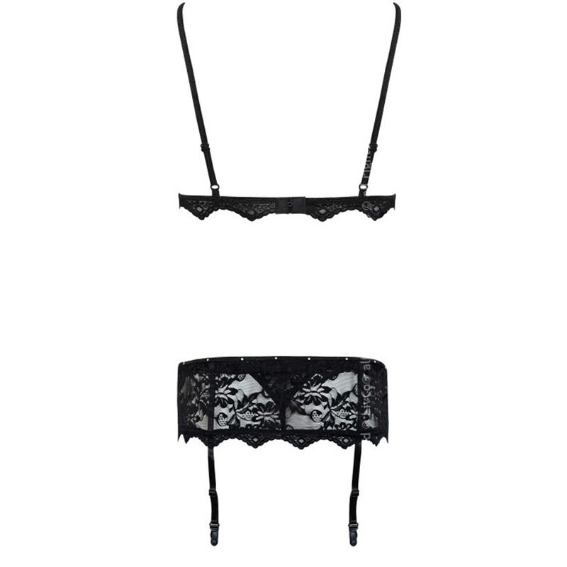 LIVCO CORSETTI FASHION - BELITA LC 90231 SUJETADOR + PANTY + LIGUERO NEGRO S/M – Bild 3