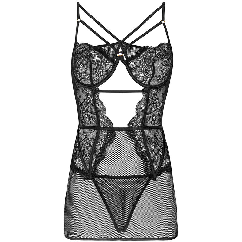 LIVCO CORSETTI FASHION - BARIRIN LC 90633 FALDA + PANTY NEGRO – Bild 3