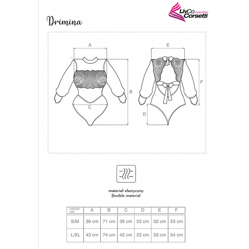 LIVCO CORSETTI FASHION - DRIMINA LC90690 BODY AZUL MARINO - Image 4