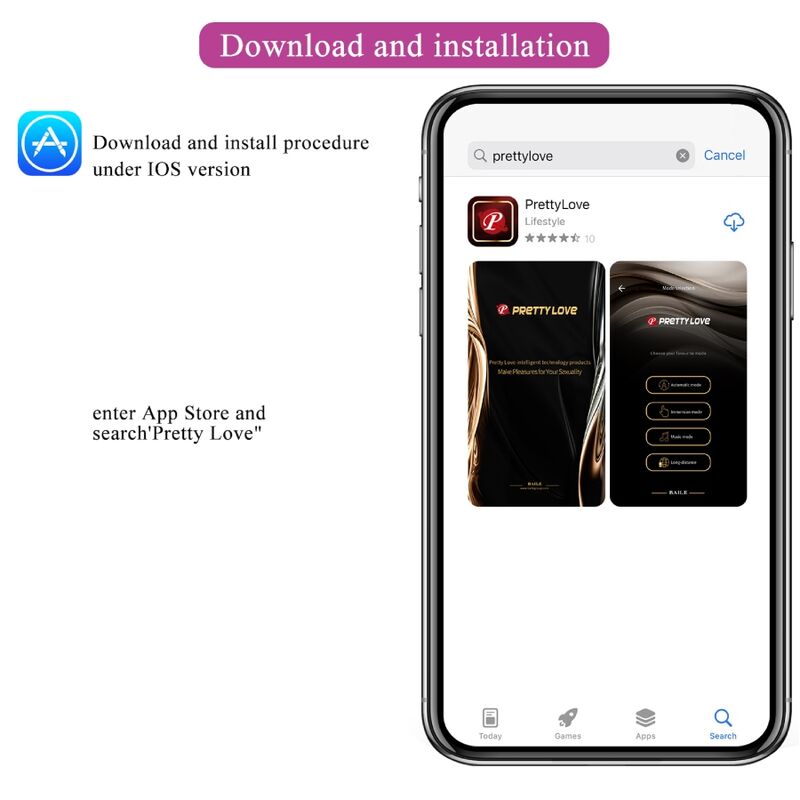 PRETTY LOVE - JAYLEEN VIBRATOR MIT APP-FERNBEDIENUNG LILA – Bild 11