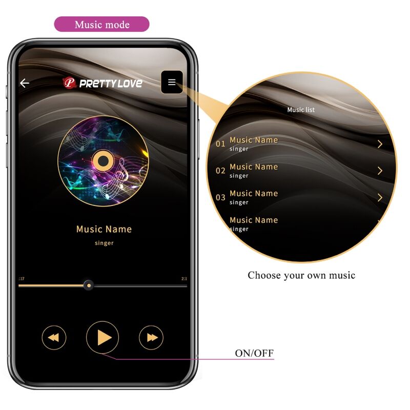 PRETTY LOVE - JAYLEEN VIBRATOR MIT APP-FERNBEDIENUNG LILA – Bild 7