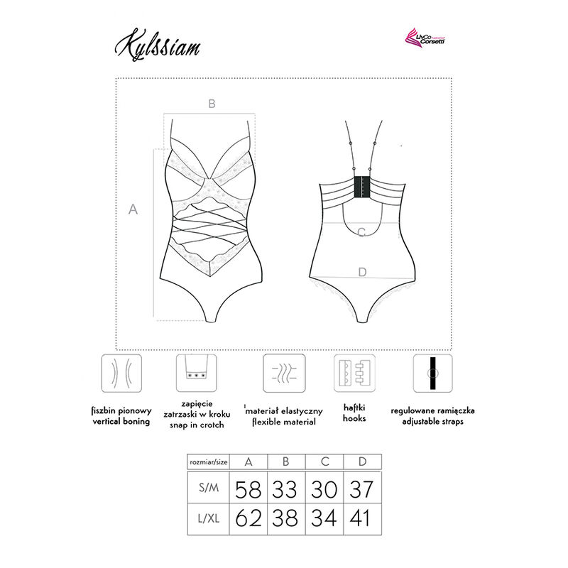 LIVCO CORSETTI FASHION - KYLSSIAM LC 90613 BODY NEGRO - Image 3