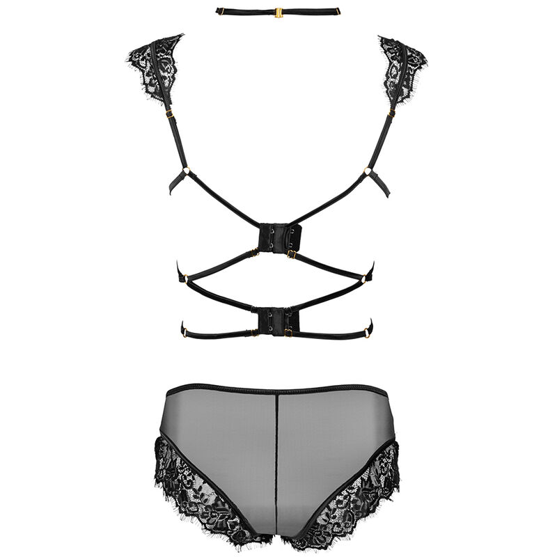 LIVCO CORSETTI FASHION - PALMENOM LC 90614 SUJETADOR + PANTY NEGRO – Bild 5