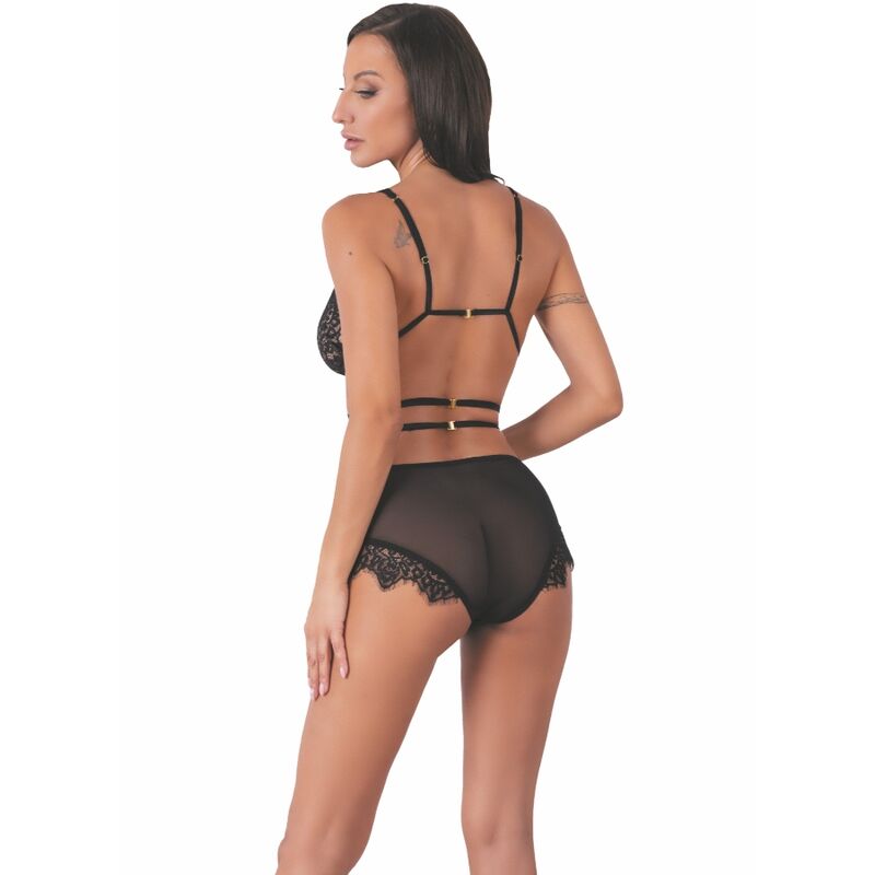 LIVCO CORSETTI FASHION - DREZNA LC 90733 SUJETADOR + PANTY NEGRO – Bild 3