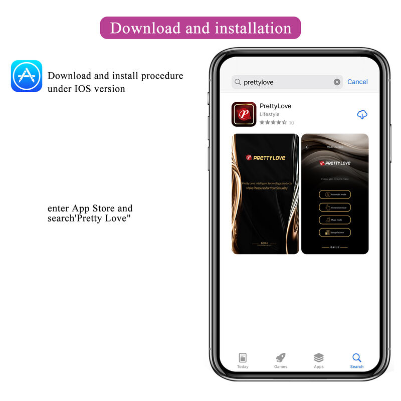 PRETTY LOVE - HECTOR ELECTROSHOCK VIBRATOR PER APP-STEUERUNG LILA – Bild 8