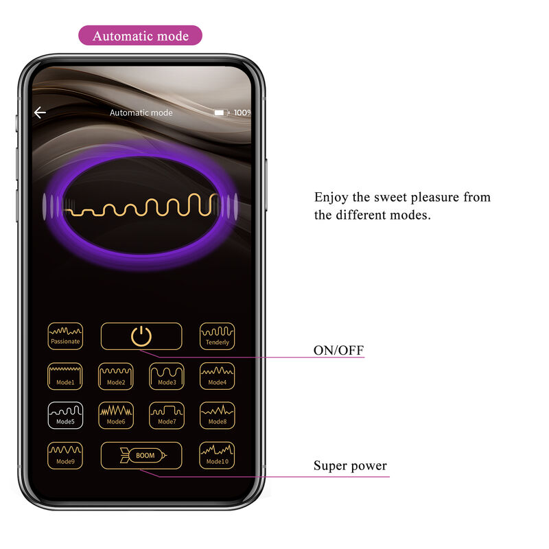 PRETTY LOVE - HECTOR ELECTROSHOCK VIBRATOR PER APP-STEUERUNG LILA – Bild 15