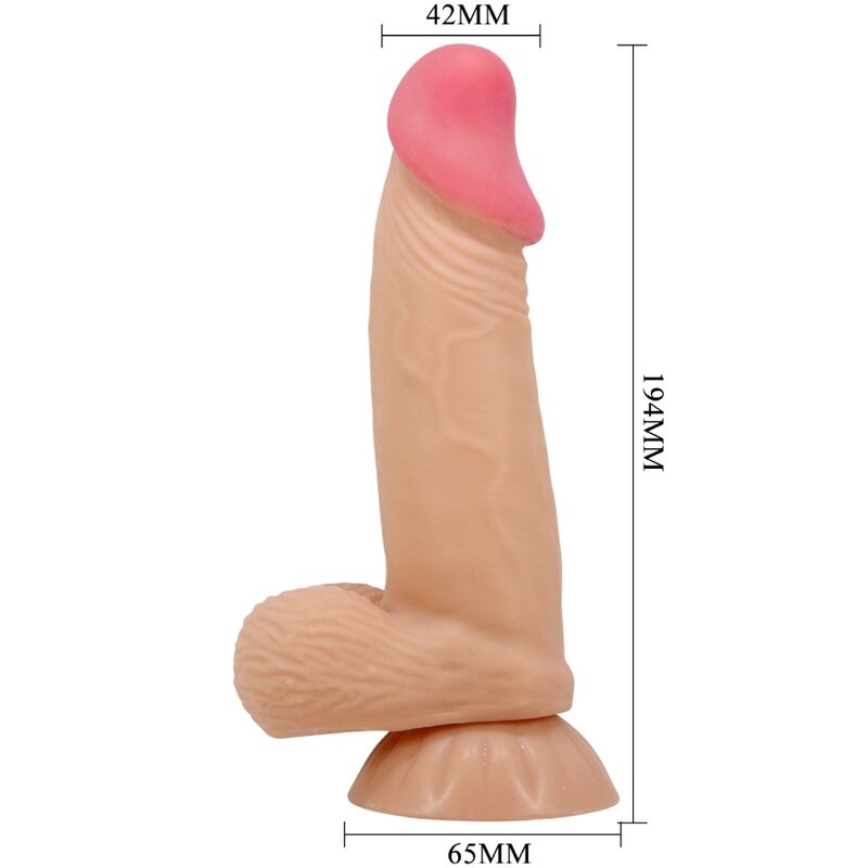 PRETTY LOVE - SLIDING SKIN SERIES REALISTISCHER DILDO MIT SLIDING SKIN SAUGNAPF 19,4 CM – Bild 6