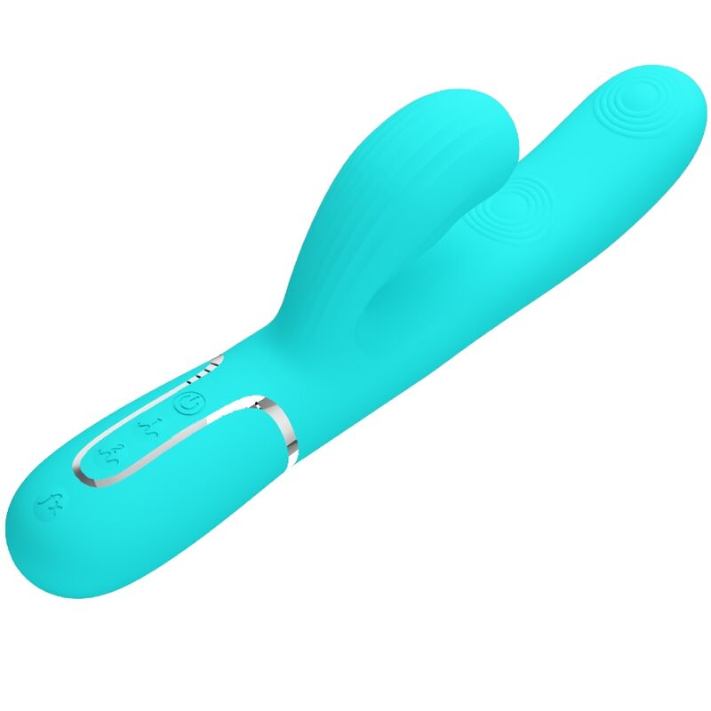 PRETTY LOVE - PERLITA MULTIFUNKTIONS-3-IN-1-G-PUNKT-VIBRATOR AQUA GRÜN – Bild 6