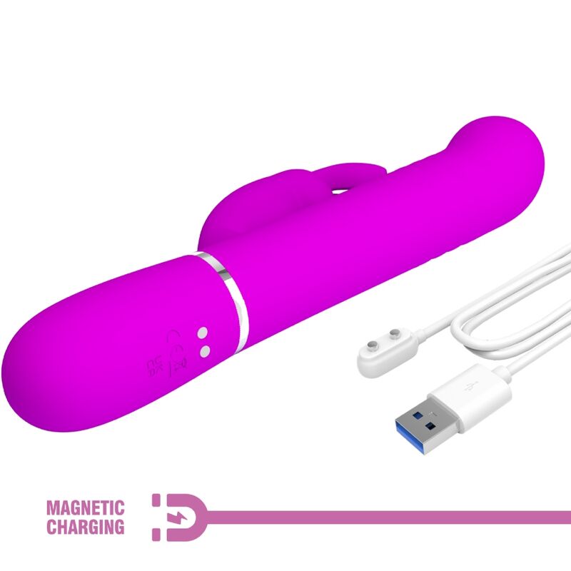 PRETTY LOVE - COALE RABBIT VIBRATOR PERLEN VIOLET – Bild 8
