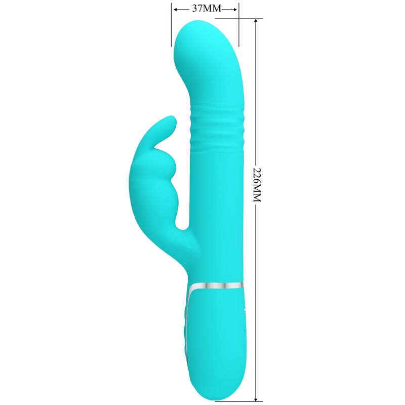 PRETTY LOVE - COALE RABBIT VIBRATOR PERLEN AQUAGRÜN – Bild 6