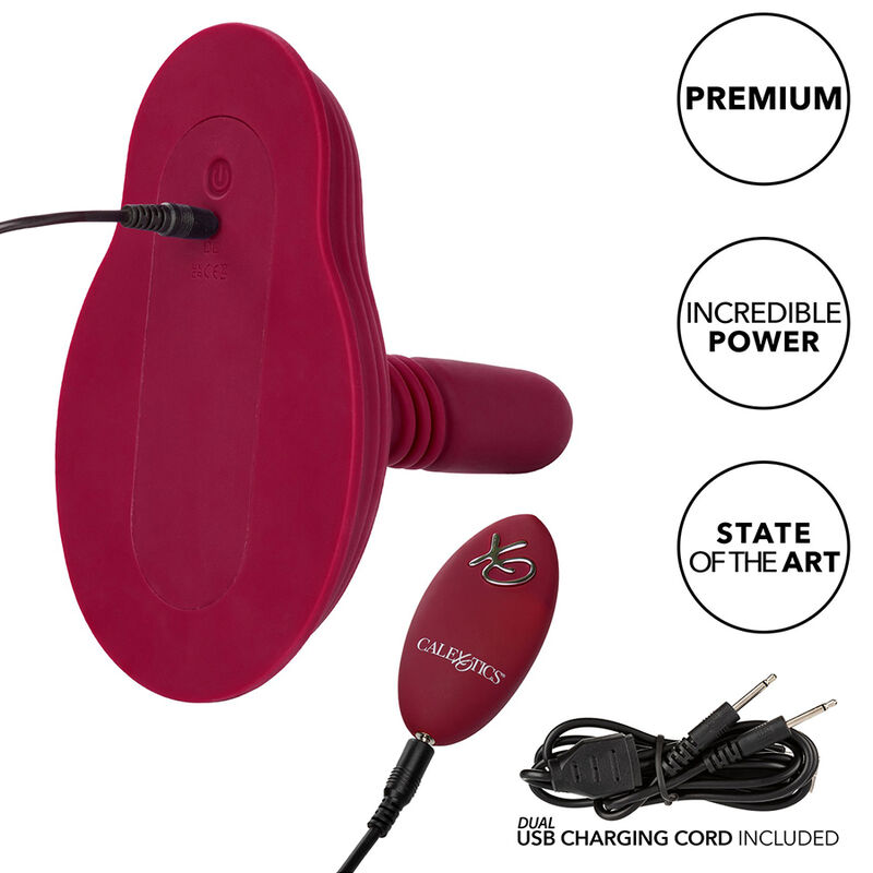 CALEXOTICS - RIDER MASSAGER DOPPELMOTOR FERNBEDIENUNG ROT – Bild 13