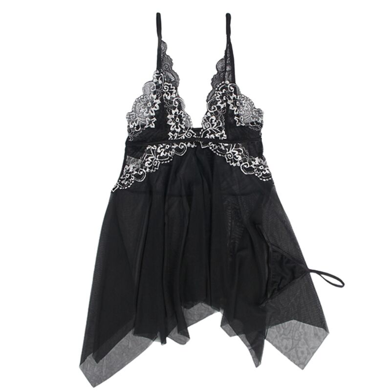SUBBLIME - BABYDOLL TELA TUL PECHO ENCAJE S/M – Bild 7