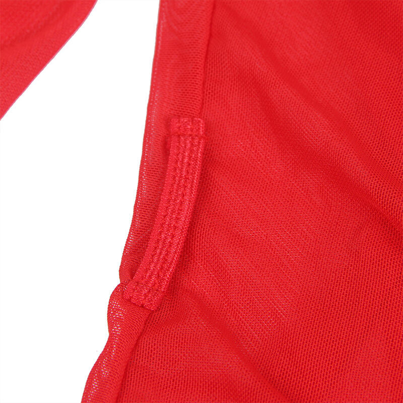 SUBBLIME - BATA TELA TRANSPARENTE DETALLE ENCAJE ROJO S/M – Bild 7