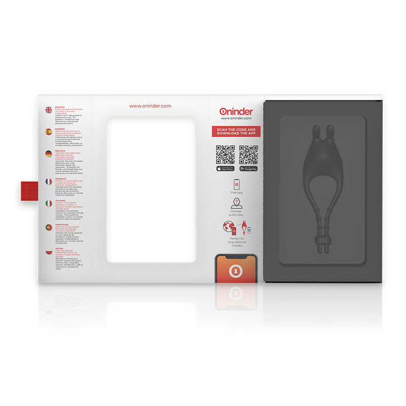 ONINDER - PAMPA WIEDERAUFLADBARER EINSTELLBARER VIBRATORRING MIT KLITORISSTIMULATOR 10 GESCHWINDIGKEITEN - KOSTENLOSE APP – Bild 6