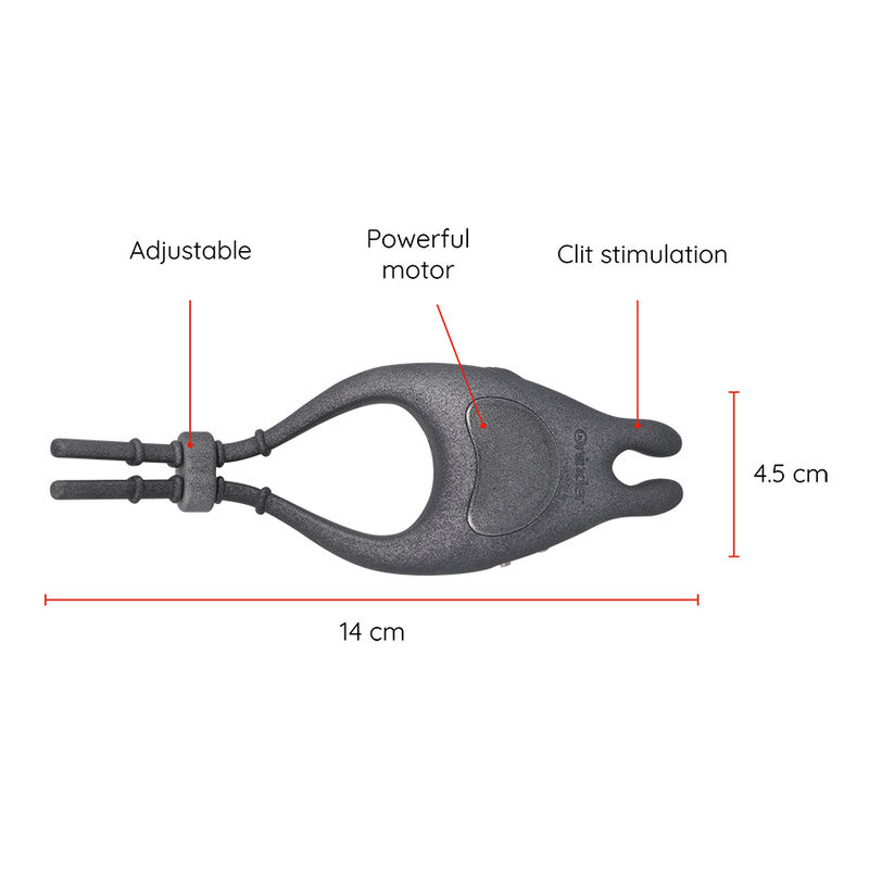 ONINDER - PAMPA WIEDERAUFLADBARER EINSTELLBARER VIBRATORRING MIT KLITORISSTIMULATOR 10 GESCHWINDIGKEITEN - KOSTENLOSE APP – Bild 3