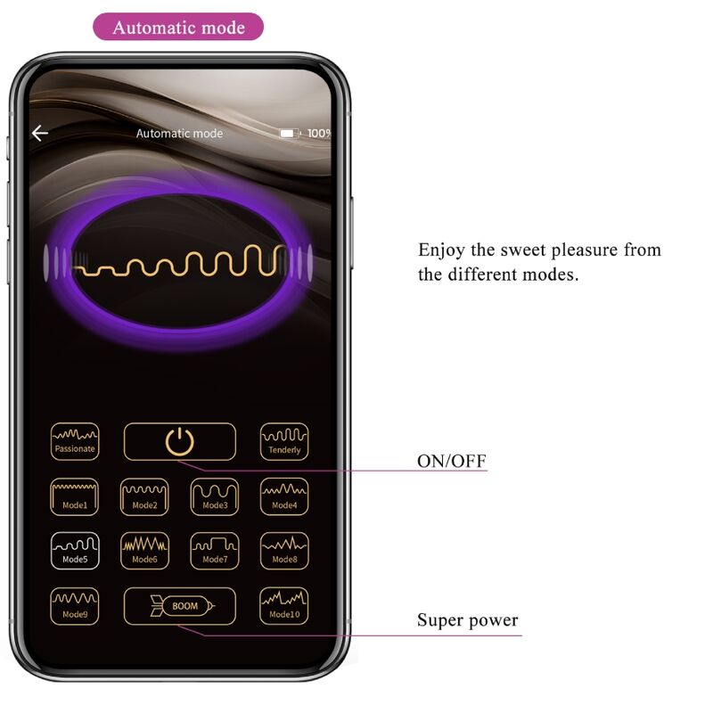 PRETTY LOVE - ETHAN WIEDERAUFLADBARER VIBRATOR LILA – Bild 14