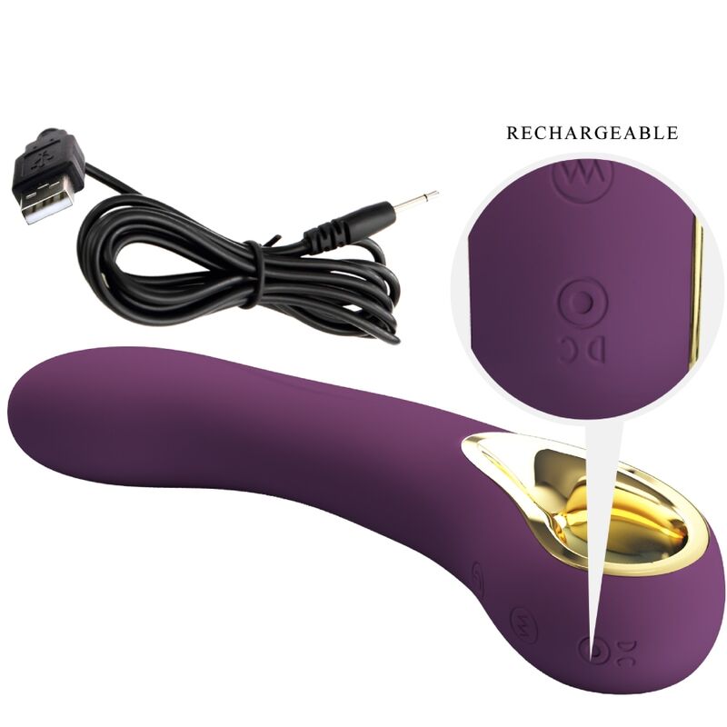 PRETTY LOVE - ETHAN WIEDERAUFLADBARER VIBRATOR LILA – Bild 6