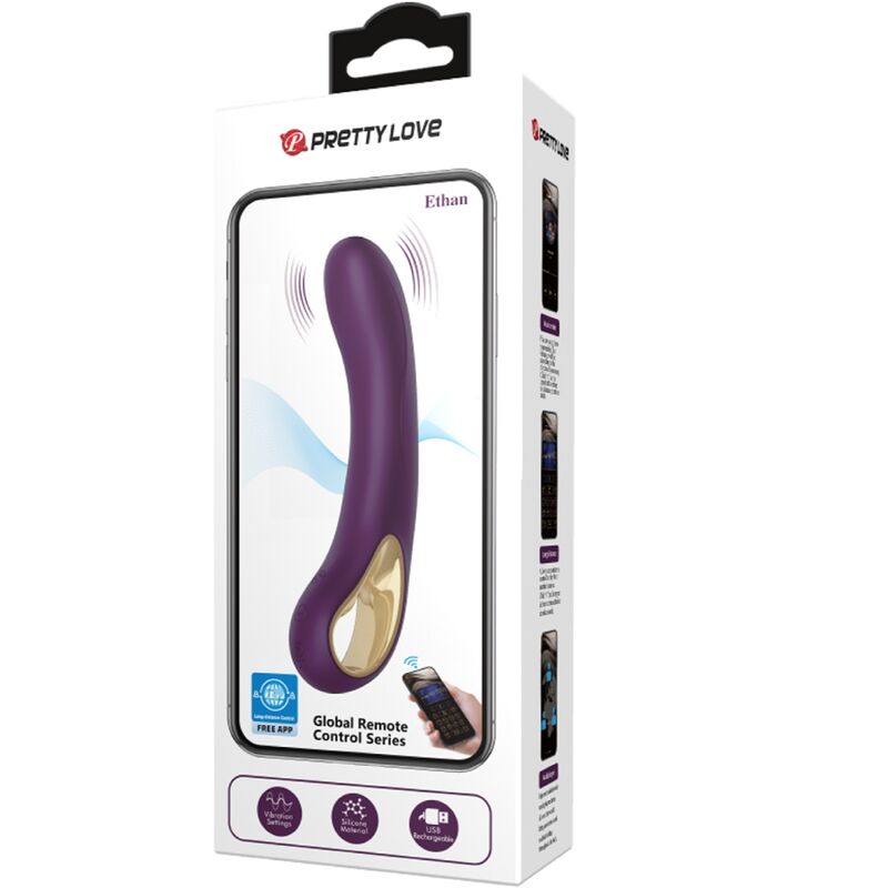 PRETTY LOVE - ETHAN WIEDERAUFLADBARER VIBRATOR LILA – Bild 16