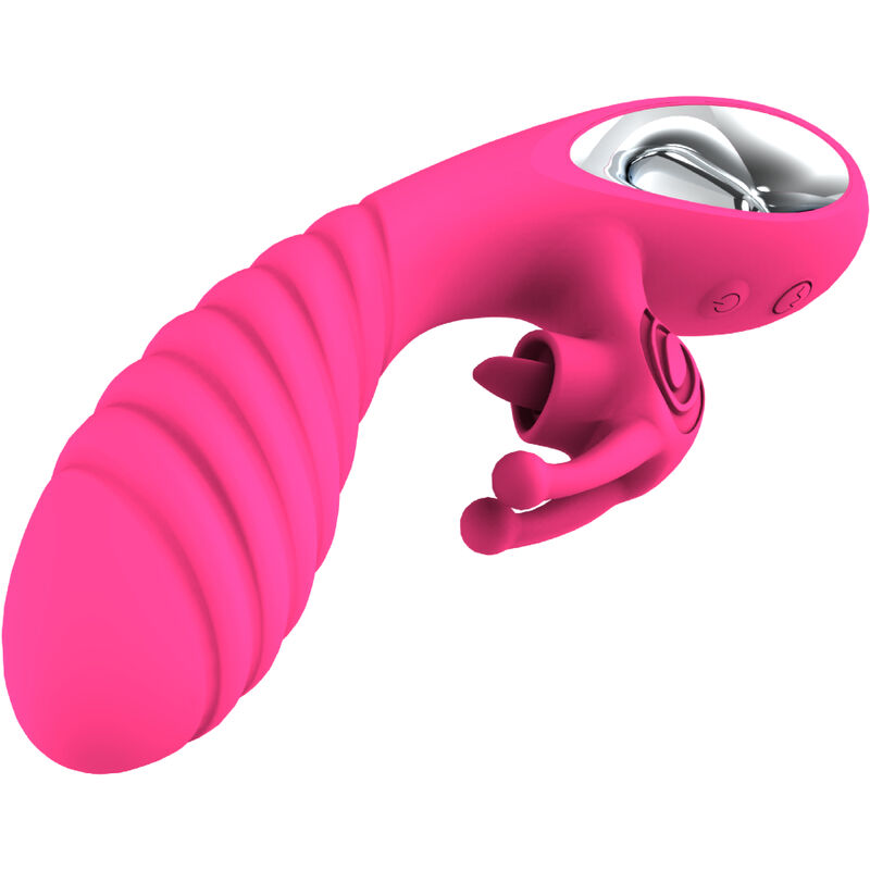 ARMONY - VICKY RABBIT VIBRATOR MIT FUCHSIA-ZUGRINGZUNGE – Bild 4