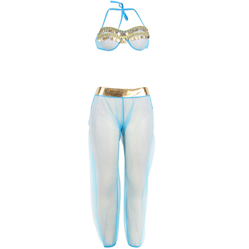 SUBBLIME - SET DE LENCERIA INDIA STYLE AZUL S/M – Bild 5