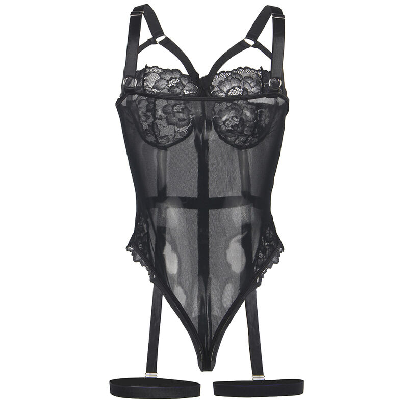 SUBBLIME - TEDDY CON LIGUERO DETALLE TIRAS PECHO NEGRO S/M – Bild 5