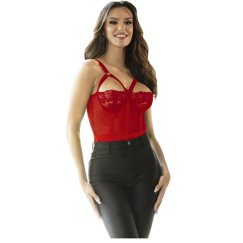 SUBBLIME - TEDDY CON LIGUERO DETALLE TIRAS PECHO ROJO S/M – Bild 12