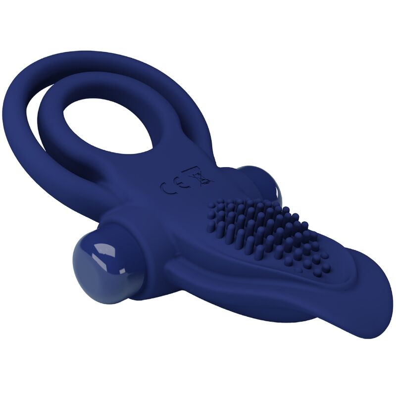 PRETTY LOVE - BRONSON DOPPELRING MIT VIBRATION BLAU – Bild 6