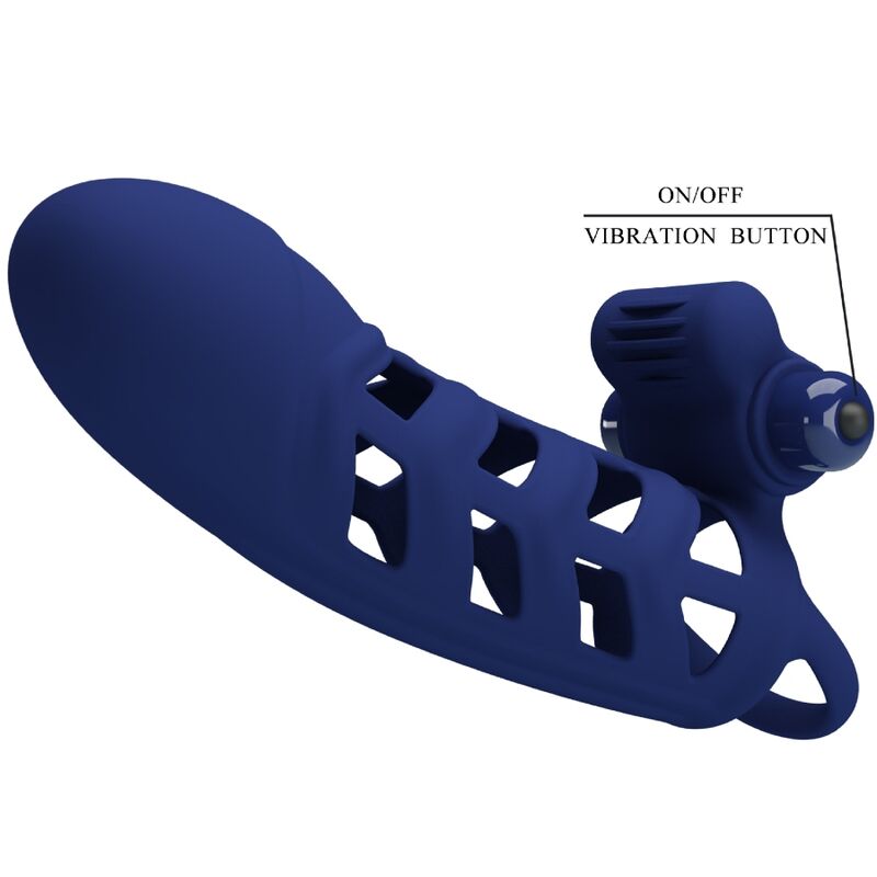 PRETTY LOVE - ALTAF VIBRATORRING MIT SILIKONHÜLLE BLAU – Bild 5