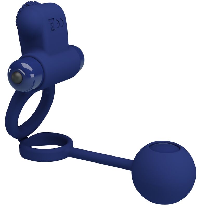 PRETTY LOVE - REMINGTON DOPPELVIBRATIONSRING MIT STECKER BLAU – Bild 4