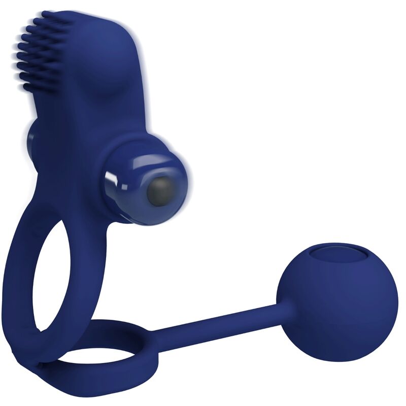 PRETTY LOVE - REMINGTON DOPPELVIBRATIONSRING MIT STECKER BLAU – Bild 3