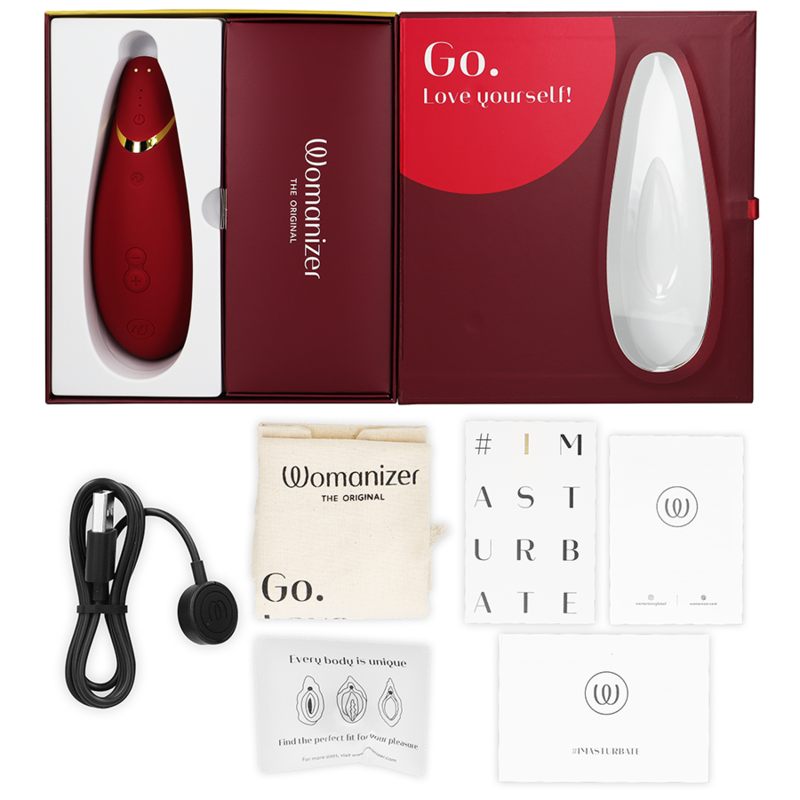 WOMANIZER - PREMIUM 2 KLITORALSTIMULATOR BORDEAUX - Image 5